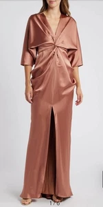 Amsale Designer drapiertes Satinkleid Rent the Runway Größe 10 EUC $ 875 Einzelhandel - Bild 1 von 5