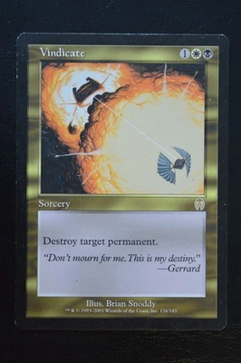Magic The Gathering MTG VINDICATE Apocalypse MP Moderately Played - Image 1 of 2