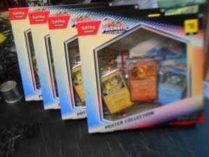 NEW Lot of Four (4) Pokemon Prismatic Evolutions Poster Collection SEALED! - Picture 1 of 4