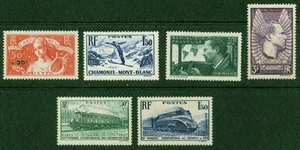 FRANCE-1936-1937–UNEMPLOYED,SKI,MERMOZ,RAILROAD CONGRESS – VF * - Bild 1 von 1
