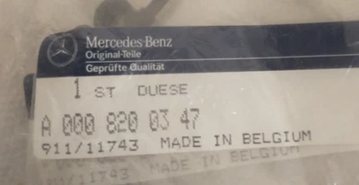 Boquilla lavadora faros, derecha - 000 820 03 47 se adapta a Mercedes 300E/300SEL/560SEL Foto 1 de 2
