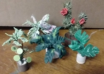 Dollhouse Miniature House Plants Handmade 1:12, 1:6 Scale - Image 1 of 4