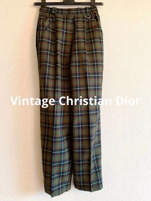 PANTALONE CHRISTIAN DIOR TARTAN CHECK USATO BUONO - Immagine 1 di 4