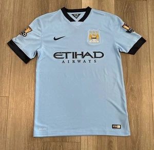 Nike Manchester City 2014/15 Jersey home Sz Medium blue (#11 Bakimili H On Back) - Picture 1 of 19