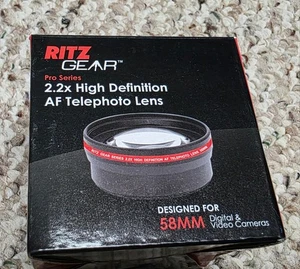 Ritz Gear Pro Series 2.2x High Definition AF Telephoto Lens for 58mm - Picture 1 of 2