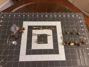 Mixed Lot of Men's Tie Tacks Tie Bars and Pins - 22 Pieces - Picture 1 of 7