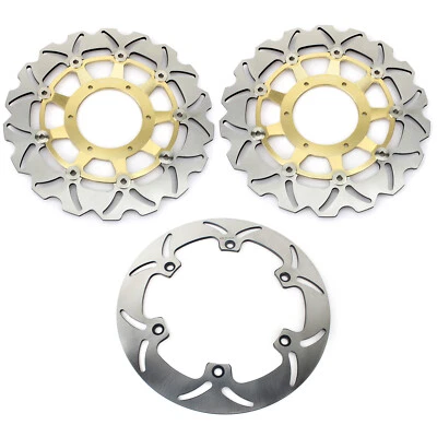 3 Front Rear Brake Rotors Discs For Honda VTX 1800 T 2007-2011 VTX 1800 S 02-07 - Image 1 of 4