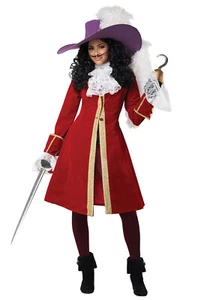 Captain Hook Peter Pan Inspired Women's Adult Costume - Picture 1 of 2