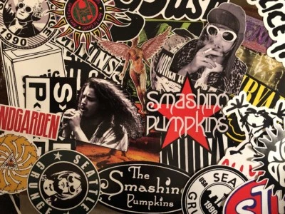 NIRVANA Grunge Rock Sticker Lot - Kurt Cobain Sub Pop Records Stone Temple Pilots