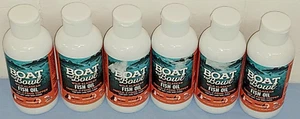 6 Bottle Lot BOAT TO BOWL Wild Alaskan Fish Oil Omega-3 Dog/Cat Food Topper, 4oz - Picture 1 of 9