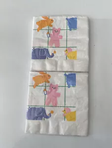 2 Pakete Vintage Hallmark Shower Geburtstag Party Servietten - Bild 1 von 4