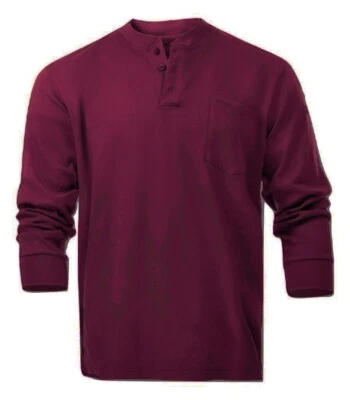 Flame Resistant FR Henley Style T-Shirts - Image 1 of 4
