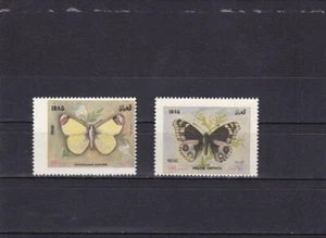 Iraq mnh set butterflies with slightly shifted printing on 150 D 1998 - Picture 1 of 1