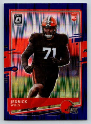 2020 Donruss Optic Purple Shock #119 Jedrick Wills (ref 218892) - Image 1 of 2