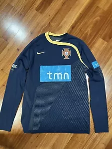 RARE NIKE Player Issue FPF Portugal Training Top Jersey Match Worn Long Sleeve M - Picture 1 of 15