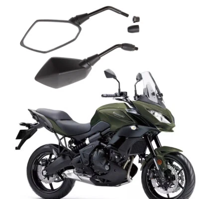 Espejos retrovisores negros LO para moto Kawasaki 650 1000 KLX650 KLX300 Foto 1 de 4