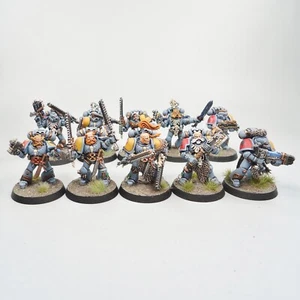 Space Wolves Marines x10 Painted - Warhammer 40k Army Space Marines - Picture 1 of 5