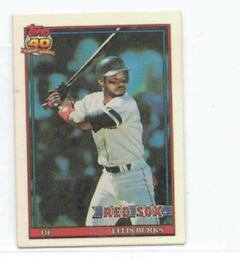 1991 Topps Cracker Jack II Baseball Card #8 Ellis Burks