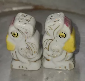 Vintage Pelican Salt and Pepper Shakers Ceramic, Made in Japan - Picture 1 of 9