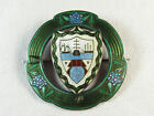 Large Antique STERLING Silver Guilloche Enamel Commemorative PIN Brooch Ships