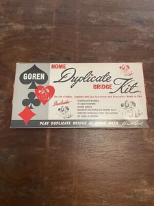 Goren Home Duplicate Bridge Kit Vintage Rules - Score Sheets - Complete, SEALED - Bild 1 von 3