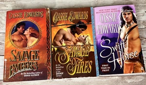 Lot of 3 Cassie Edwards Historical Romance Paperback Novels - Savage Series - Picture 1 of 13