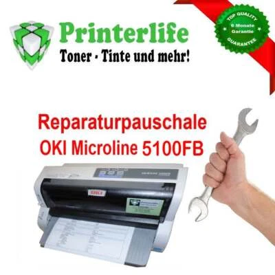 Servicepauschale Reparatur Nadeldrucker OKI Microline 5100FB mit Rechnung - Bild 1 von 3