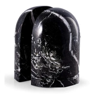 PLACE VENDOME BLACK MARBLE BOOKENDS - Picture 1 of 1