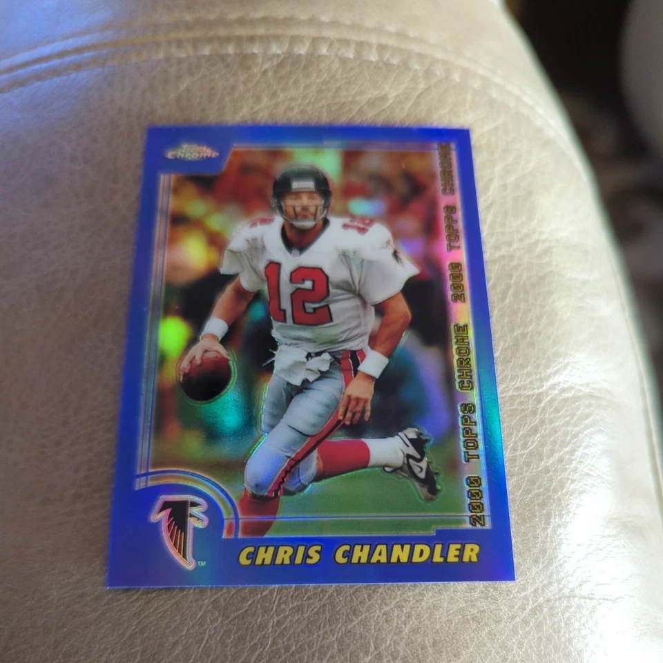 2000 Topps Chrome Refractors Atlanta Falcons Football Card #102 Chris Chandler - Image 1 of 2