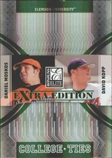 2007 Donruss Elite Extra Edition College Ties #1 Daniel Moskos/David Kopp/1500