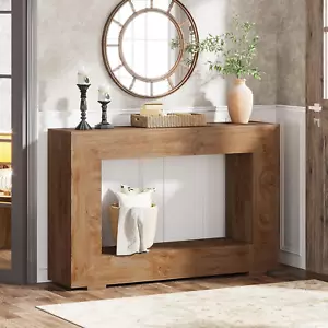 Farmhouse Console Table, 47 Inches Entryway Console Table with Storage, Industri - Picture 1 of 12