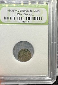 Nummi medievali in bronzo c. 1000 - 1690 d.C. - Foto 1 di 2