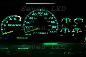 LED KIT for Suburban Silverado Tahoe Yukon SIERRA GMC 95-99 CHEVY CLUSTER Green - Bild 1 von 3
