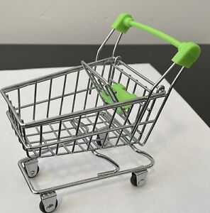 New ListingMini Green Shopping Grocery Cart 5â€� Metal