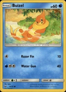 2x (SL01-022 PARALLEL FOIL) Buizel (C) Pokemon Shining Legends Card # 22 - Picture 1 of 1