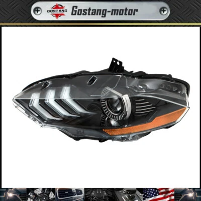 Conjunto de faros LED DRL para Ford Mustang 2018-2020 faros izquierdo/lado del conductor Foto 1 de 4