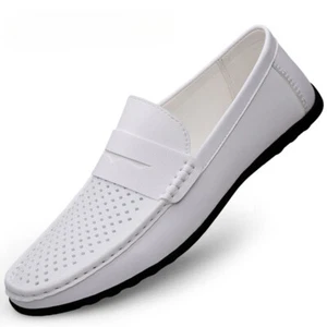Zapatos informales huecos para hombre mocasines transpirables sin cordones zapatos para conducir - Imagen 1 de 19