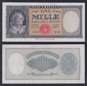 Banconota Italia 1000 lire Italia 1959 P.-88c BB+/VF+ - Imagen 1 de 1