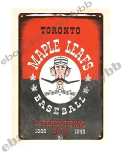 plaque metal wall art 1949 baseball Toronto Maple Leafs-Royals IL metal tin sign - Picture 1 of 4
