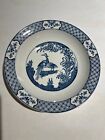 Vintage Wood & Sons  YUAN Pasta Bowl With Rim, Blue, White Crane, Numbered
