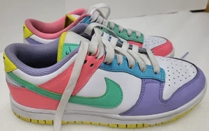 Nike Dunk Low SE Easter Candy Shoes DD1872-100 Women’s Size 6 Pastel Colors EUC - Picture 1 of 21