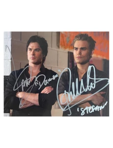 10x8 Vampire Diaries Druck signiert von Ian Somerhalder und Paul Wesley - Bild 1 von 3