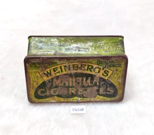 1950s Vintage Weinberg's Mahalla Cigarette Advertising Tin Box London CG550 - Bild 1 von 8