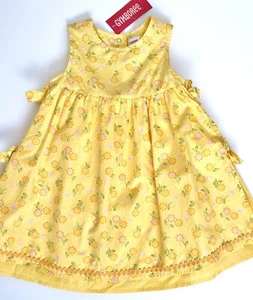 HTF Vintage NWT Gymboree 2007 SUNFLOWER FIELDS Yellow Apron Dress & bloomer 2 2T - Picture 1 of 6