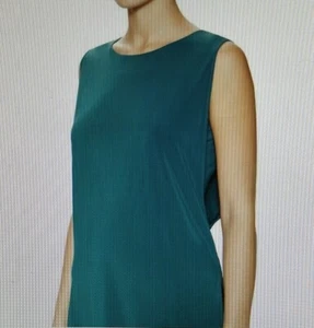 HELMUT LANG Faint Jersey Sleeveless Top in Siphon Teal Size P/S MSRP $265 - Picture 1 of 10