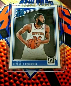 MITCHELL ROBINSON RC 2018-19 Panini Donruss clasificación óptica novato #163 NY Knicks  - Imagen 1 de 3