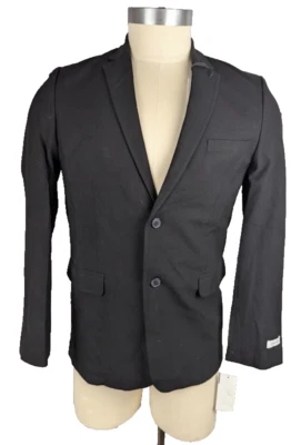 Traje Chaqueta Calvin Klein Big Boys Husky Stretch Negro Talla 20H Foto 1 de 4