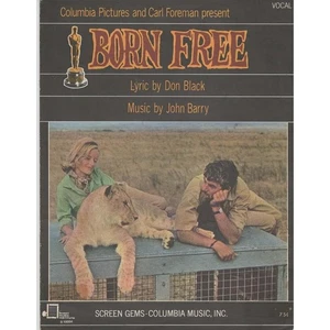 Born Free Sheet Music 1966 Don Black John Barry Columbia Pictures - Picture 1 of 1