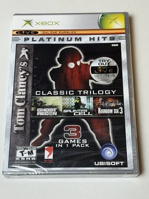Tom Clancy Classic Trilogy Xbox 3 Games In 1 SEALED BRAND NEW In Plastic - Image 1 of 4