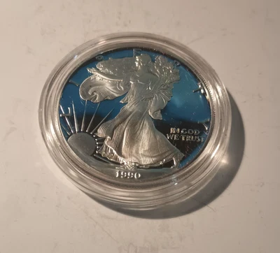 1990 S American Silver Eagle Proof OGP - Image 1 of 4